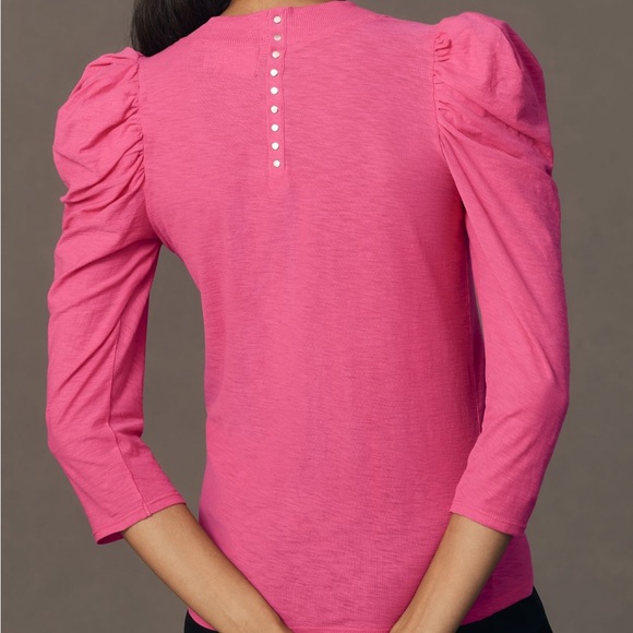 NWT Anthropologie nation ltd puff-sleeve mock neck top - Picture 2 of 2